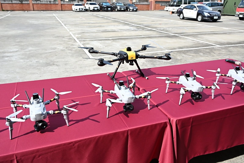 彰縣警局無人機隊成軍  將投入空中巡查與救災