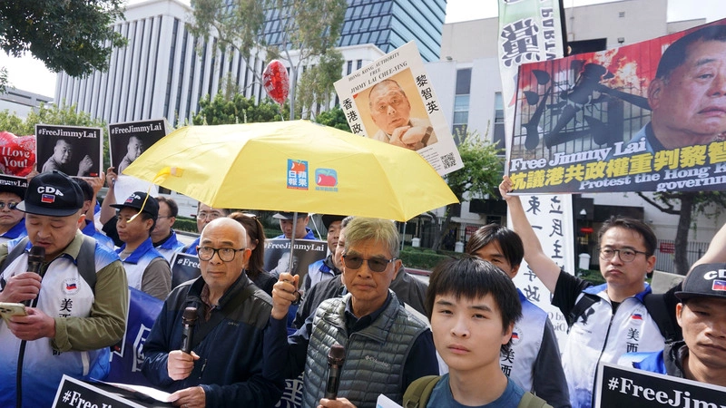 海外香港人聲援黎智英：國安法之下人民噤聲