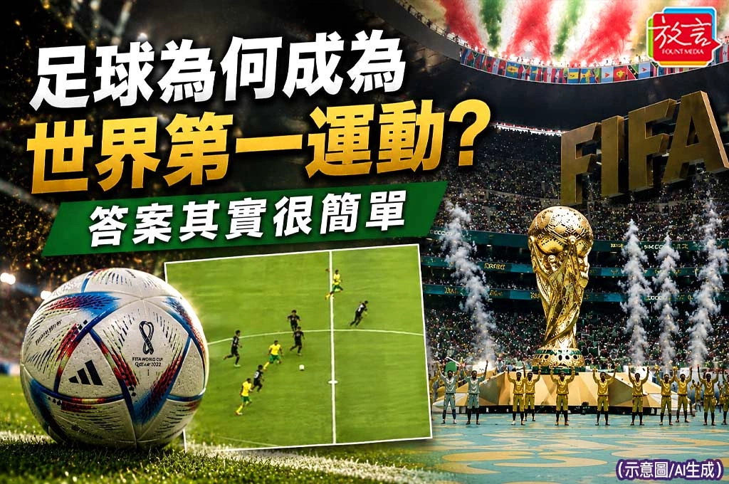 《放. 新聞／世足賽》足球為何成為世界第一運動？答案其實很簡單