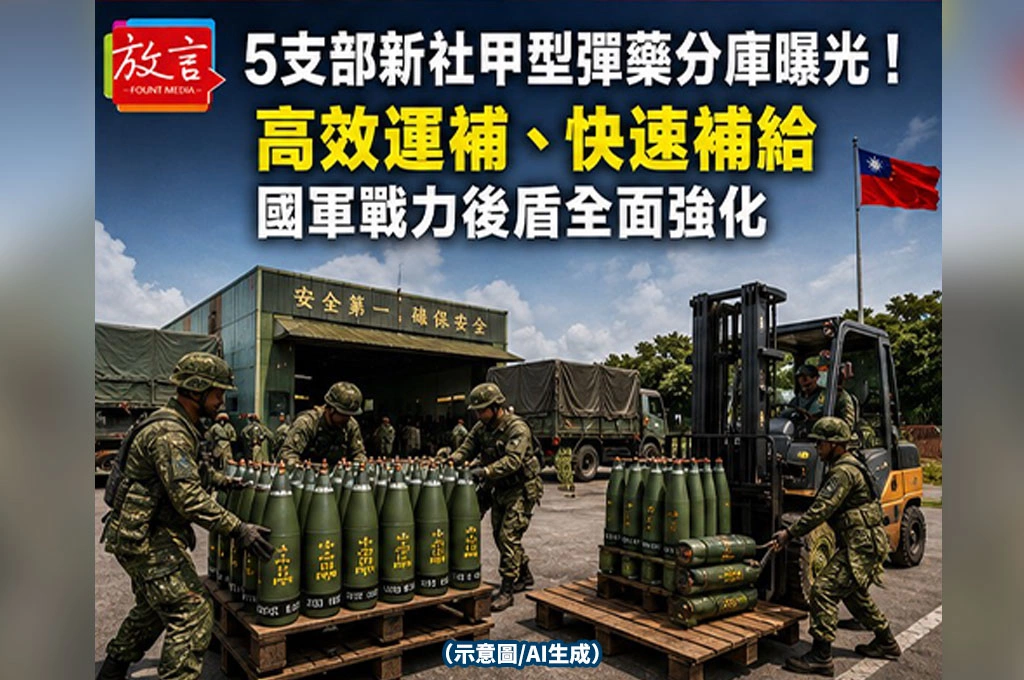 5支部新社甲型彈藥分庫曝光！高效運補、快速補給　國軍戰力後盾全面強化