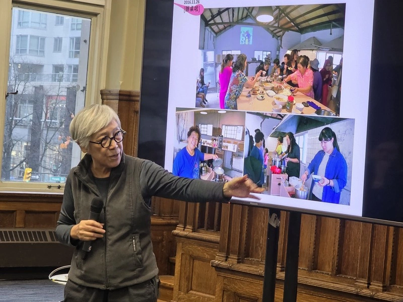 吳瑪俐在溫哥華模擬「旗津灶咖」 解讀台灣好滋味