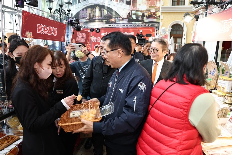 台南農產年節展售新北登場　黃偉哲到場行銷