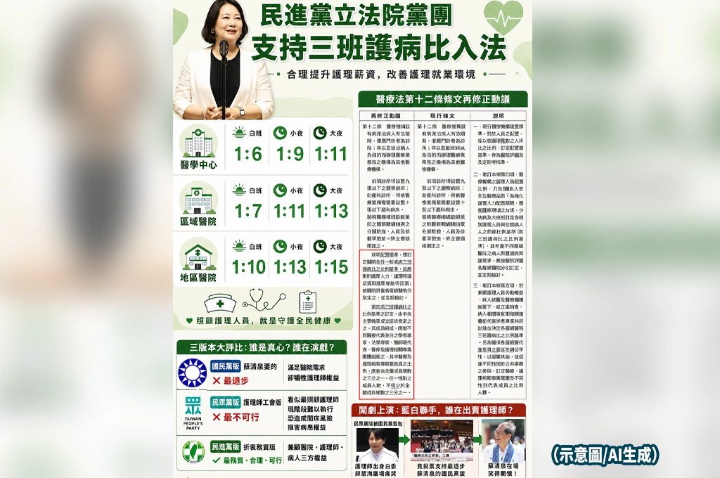 《醫療法》三班護病比修法爆藍白內鬨！吳思瑤轟：國民黨在騙、民眾黨被騙