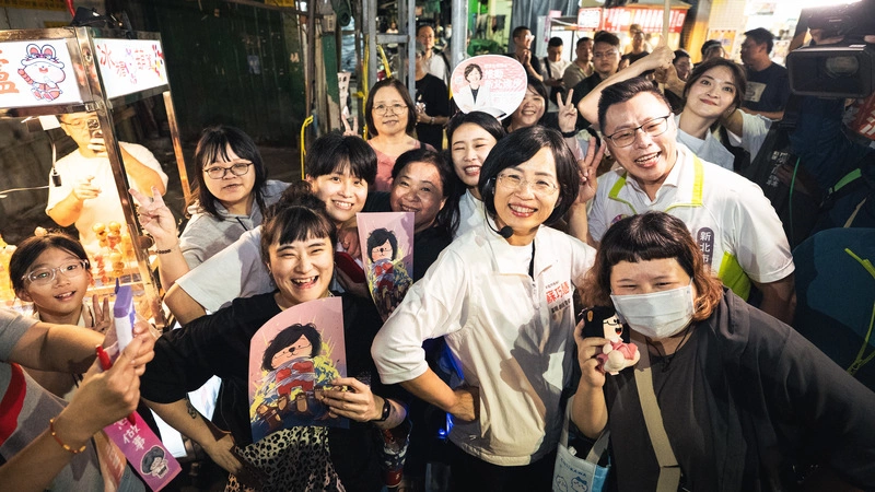 蘇巧慧夜市掃街　預告18日蕭副總統新莊同台