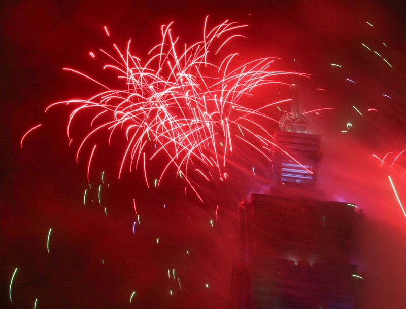 台北101跨年煙火秀　點燃世代力量（3）