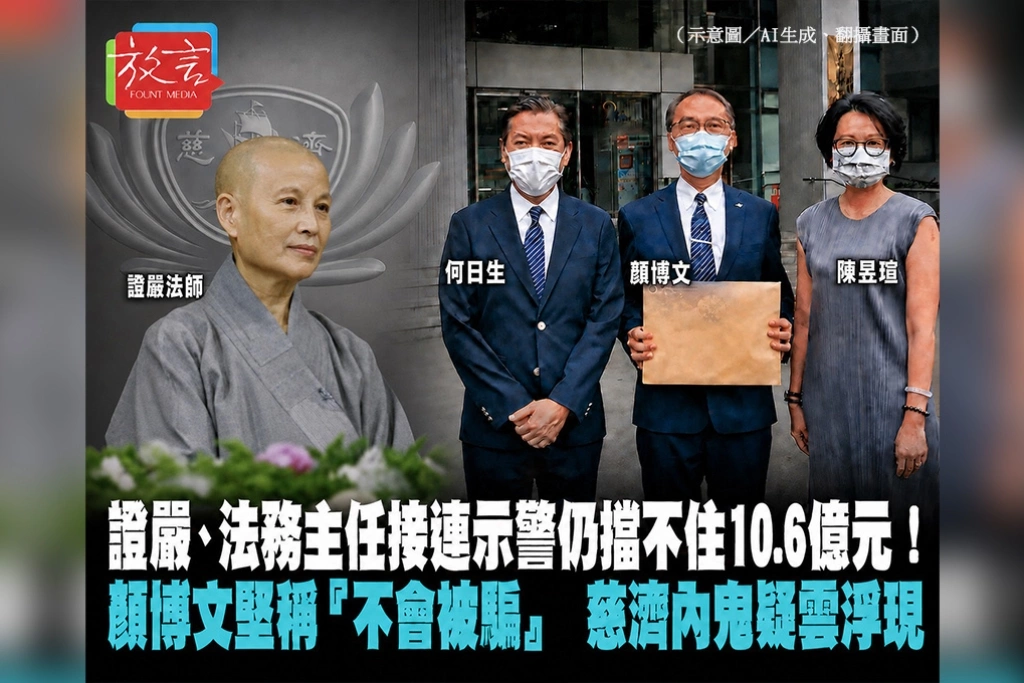 證嚴、法務主任接連示警仍擋不住10.6億元！顏博文堅稱「不會被騙」　慈濟內鬼疑雲浮現
