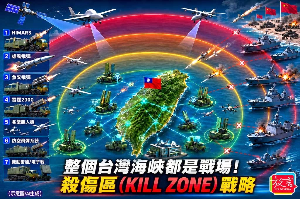 《放. 專題》當整個台灣海峽都變成戰場！從HIMARS、雄風到無人機，解讀讓北京最頭痛的「殺傷區」戰略