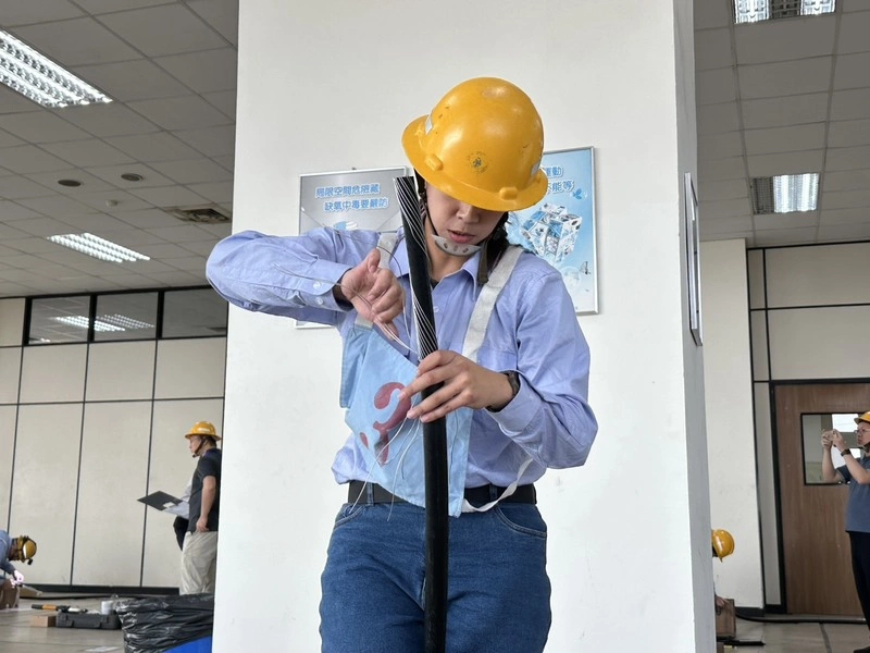 「台電寶寶」莊孟潔參與台電技能競賽