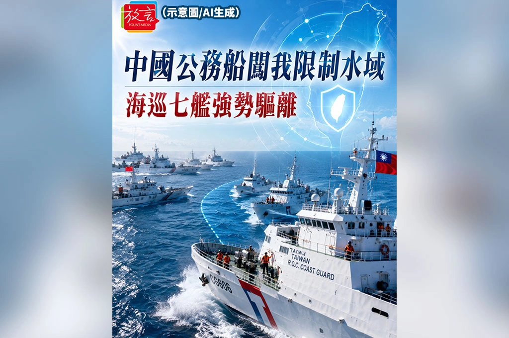 中國公務船闖台灣南端限制水域！海巡七艦強勢驅離　吳釗燮痛批北京就是霸凌者