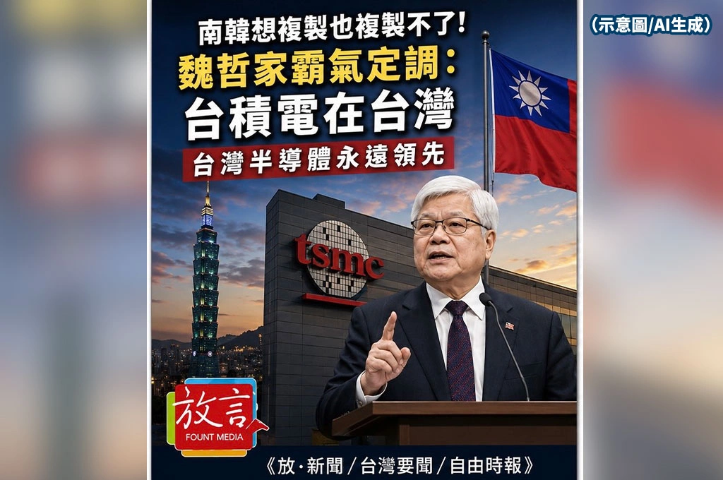 南韓想複製也複製不了！魏哲家霸氣定調：台積電在台灣　台灣半導體永遠領先