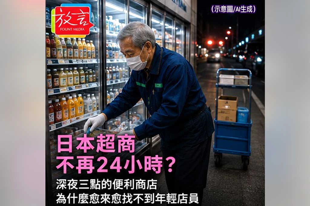 日本超商不再24小時？　深夜三點的便利商店　為什麼愈來愈找不到年輕店員？