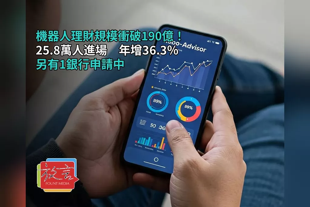 機器人理財規模衝破190億！25.8萬人進場　年增36.3％、另有1銀行申請中