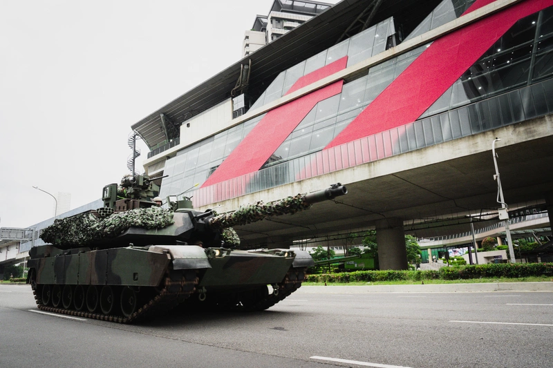 聯合防禦操演　M1A2T行駛桃園領航南橋破除過重疑慮