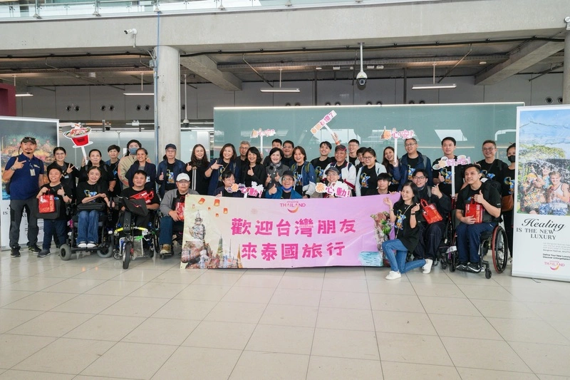 台身障旅客赴泰旅行　當地官員接機