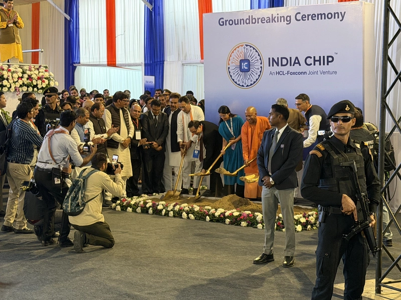 富士康HCL合資封測廠動土　莫迪：國產晶片至關重要
