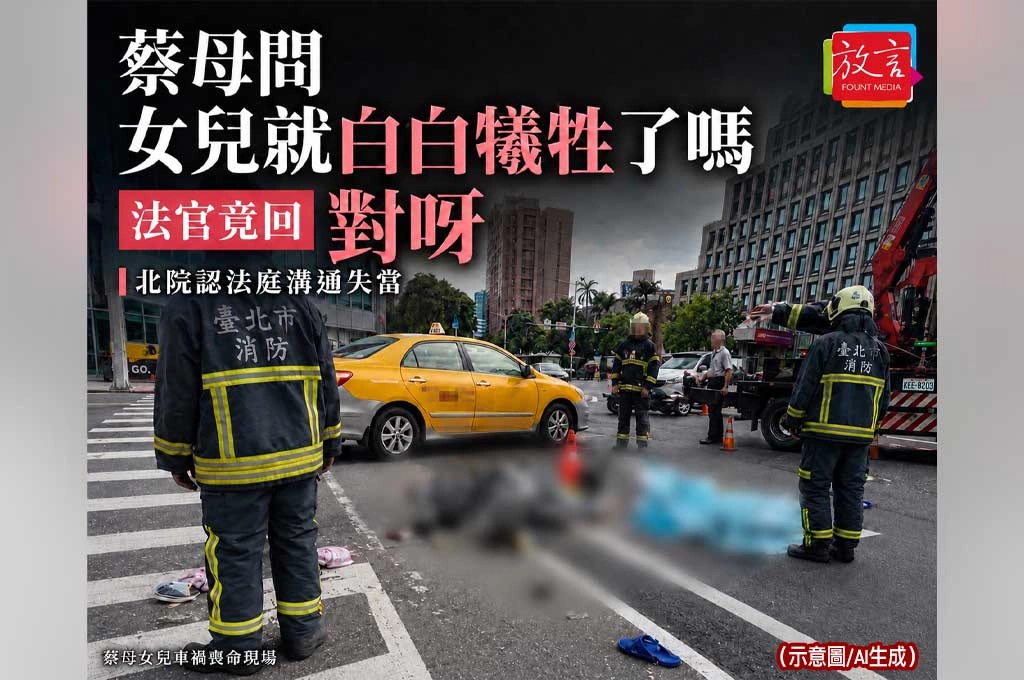 蔡母問「女兒就白白犧牲了嗎」　法官竟回「對呀」！北院認法庭溝通失當