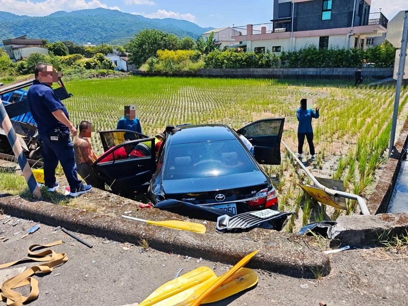宜蘭三星貨車與轎車碰撞　6人受傷送醫