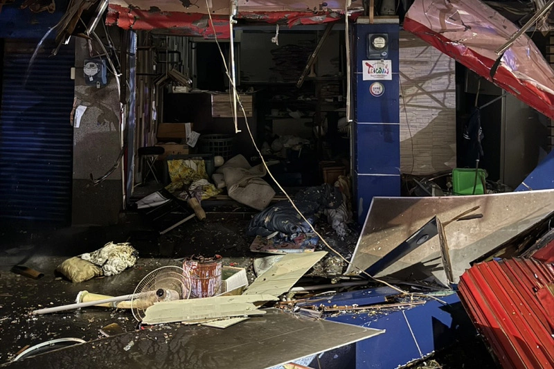 台南新營透天建物氣爆釀2傷