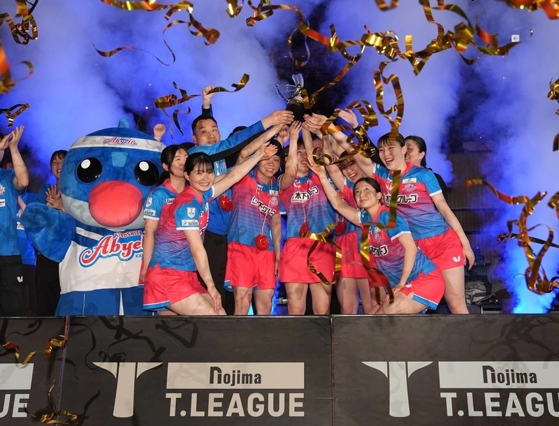 日本桌球T聯賽　鄭怡靜所屬神奈川木下衛冕成功