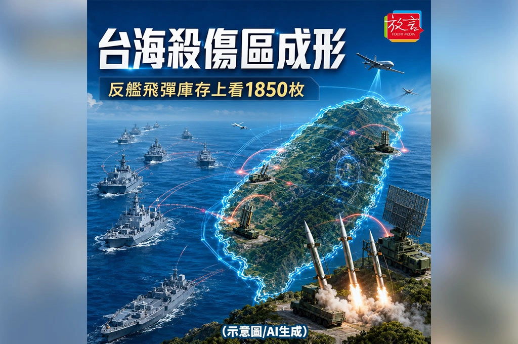 台海「殺傷區」戰略成形！反艦飛彈庫存上看1850枚