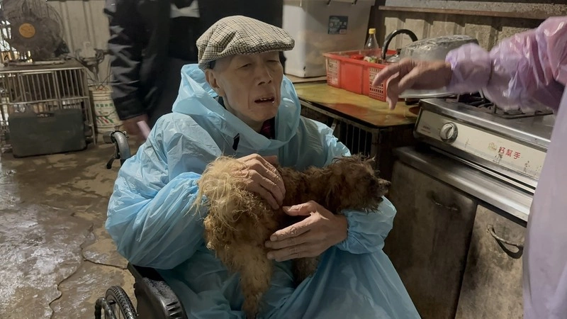 癌末高伯伯圓夢與愛犬道別