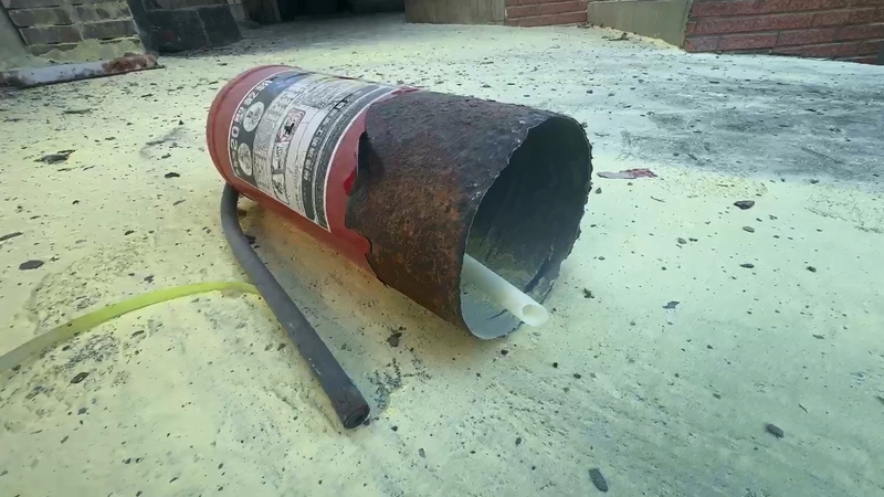 基隆通仁街滅火器自爆　消防局未列管懷疑遭移置