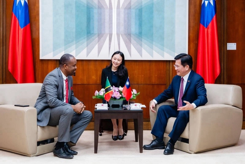 林佳龍接見聖克里斯多福2部長　感謝堅定支持台灣