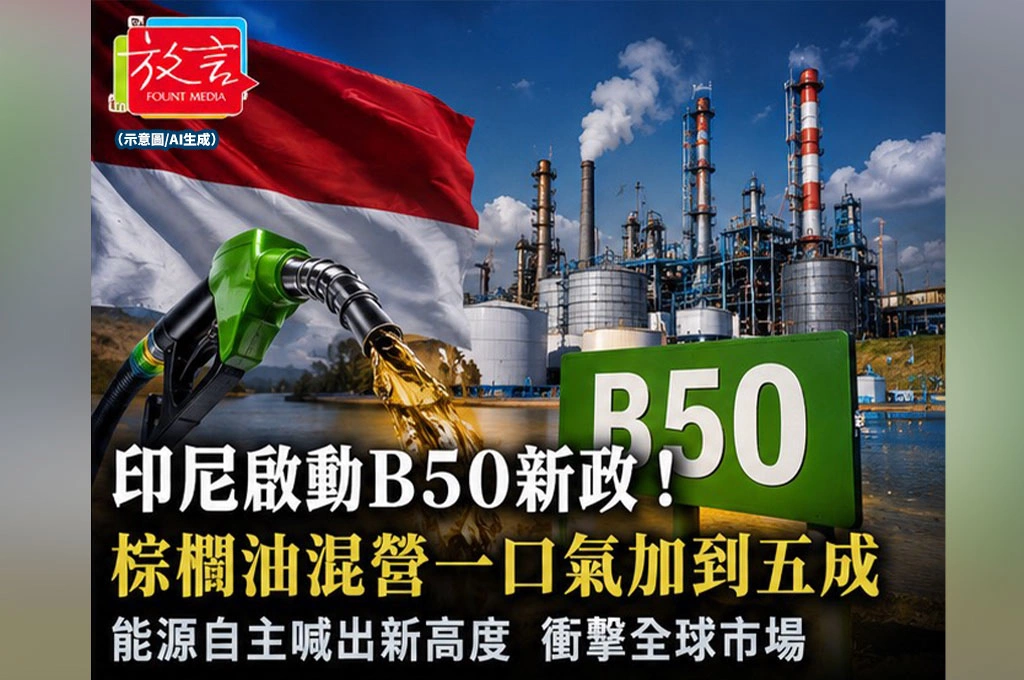 《放. 新聞／世界要聞／印尼》印尼把柴油50%換成棕櫚油！能源自主背後，是土地、物價與環境帳單