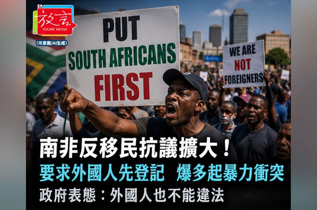 《放. 新聞／世界要聞／南非》南非反移民怒火燒進街頭！900多人被捕，經濟焦慮變成排外政治