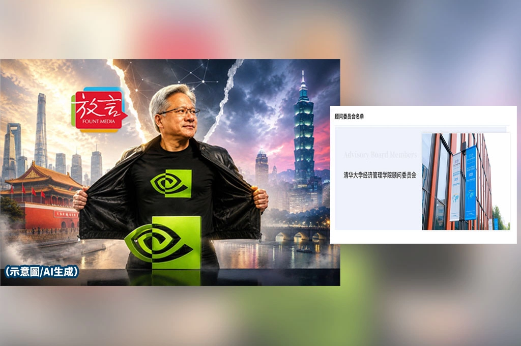 黃仁勳加入北京清華顧問委員會！「會不會賣台」疑雲再起？蔣萬安「飛黃騰達」題字再掀議論