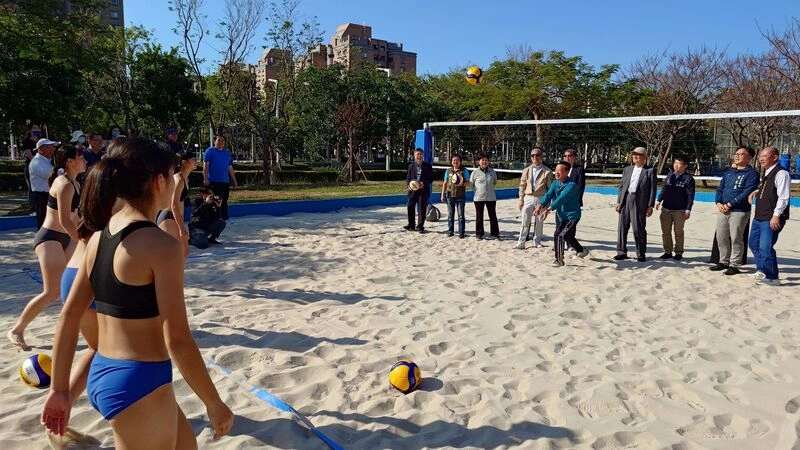 大眾教育基金會捐助永慶高中  沙灘排球場啟用