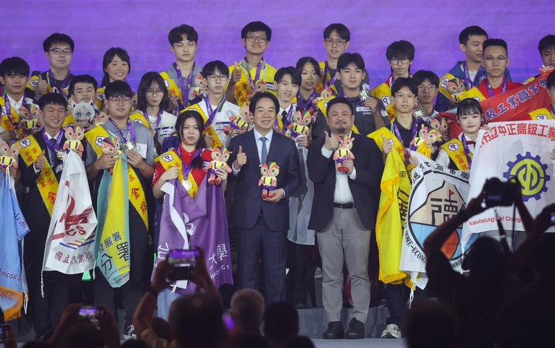 全國技能競賽閉幕  賴總統盼選手成百工百業支柱