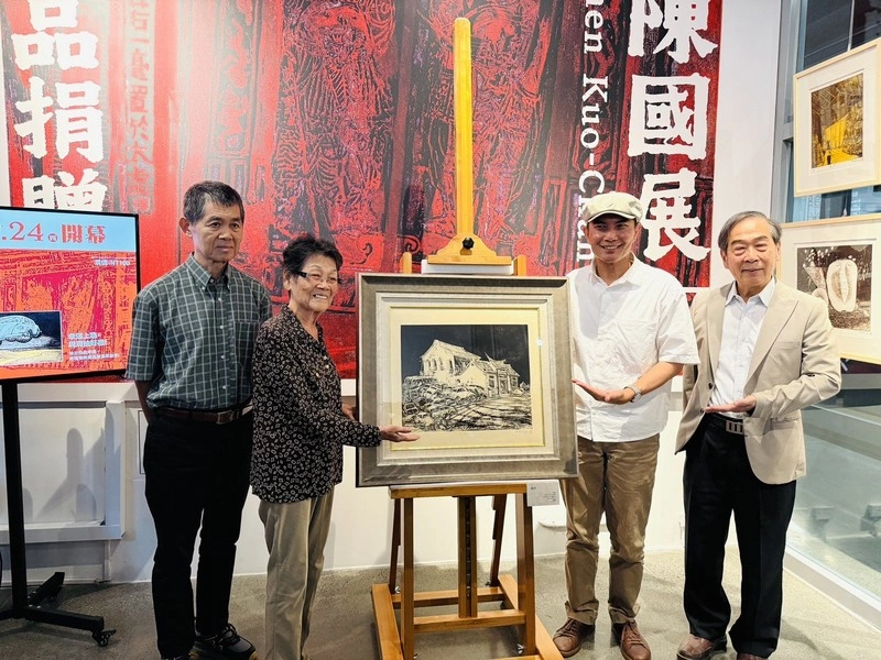 版畫大師陳國展作品捐屏縣府典藏  9月推紀念特展