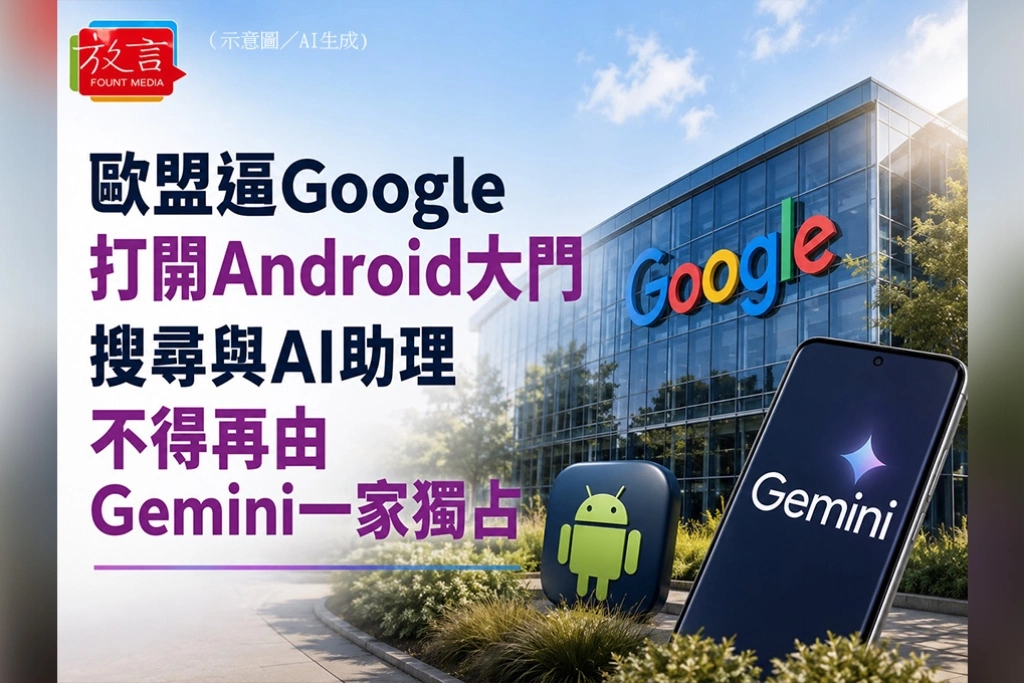 歐盟逼Google開放Android核心功能 OpenAI等對手可直接挑戰Gemini