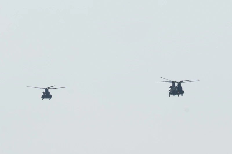 漢光42號實兵演習首日　陸戰隊搭直升機北上增援