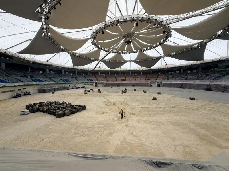 桃園小巨蛋老舊　市府進行改善工程