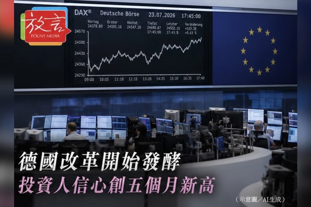 德國改革效應開始浮現　投資人信心創五個月新高　歐洲經濟露出復甦曙光