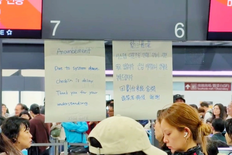 桃機無法報到旅客怨　機場公司：系統連線異常