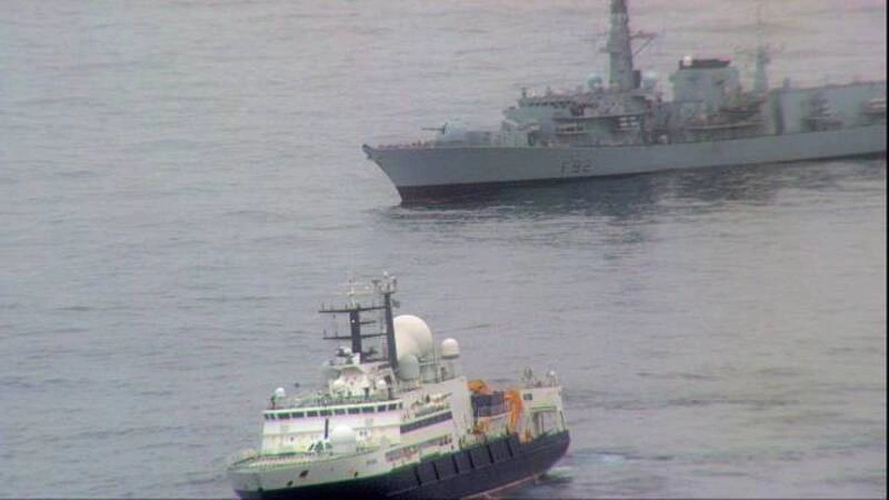 俄羅斯間諜船現蹤  英國海軍監控