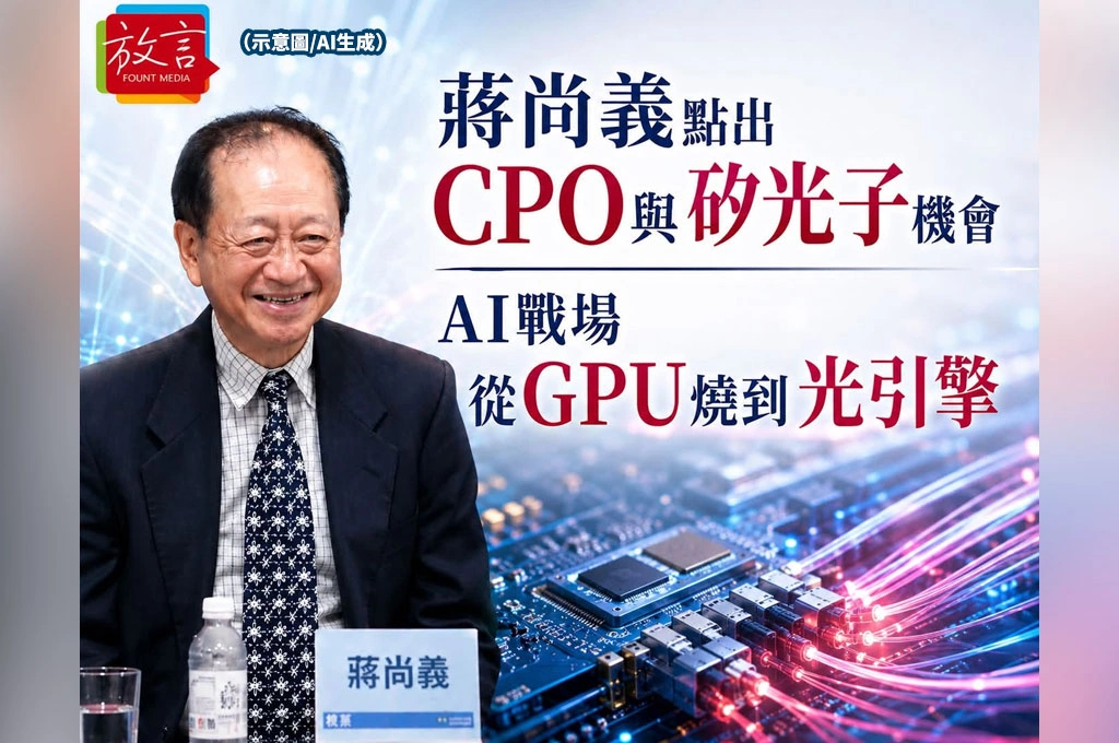 蔣尚義點出CPO與矽光子機會！訊芯具備高階量產能力　AI戰場從GPU燒到光引擎