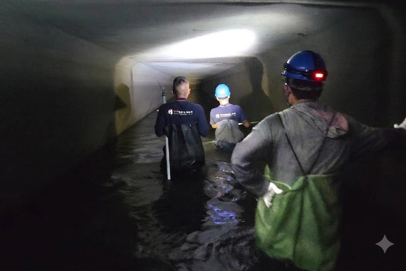 颱風巴威台南備戰　下水道縱走巡檢加速清疏