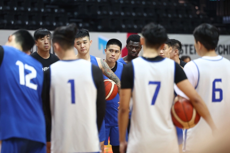 世界盃男籃台灣隊練球準備迎戰日本