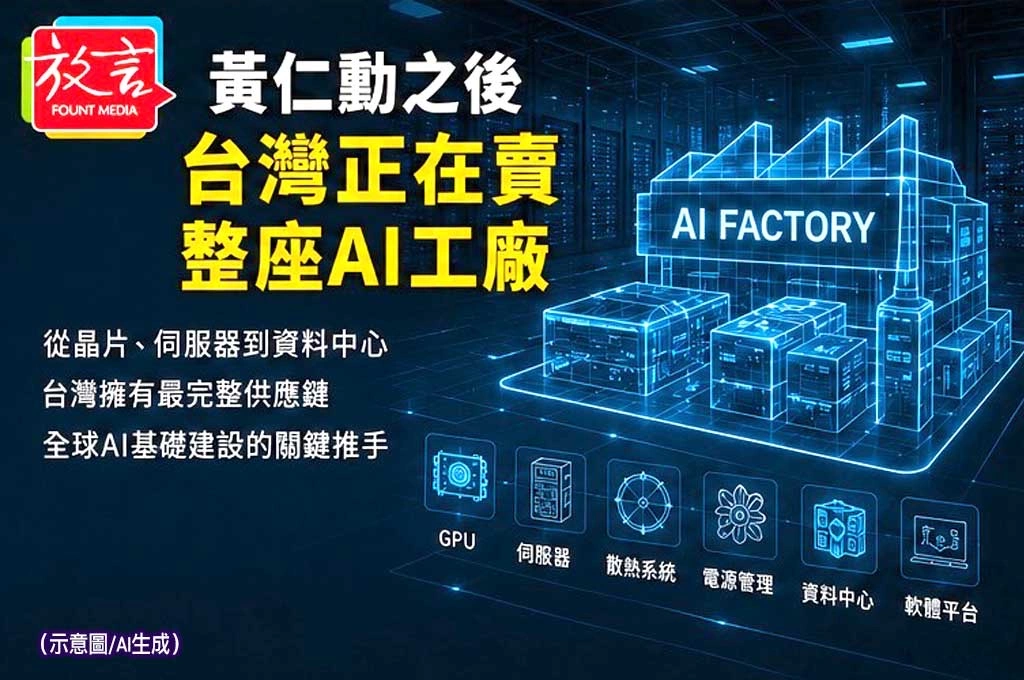 黃仁勳之後　台灣正在賣整座AI工廠