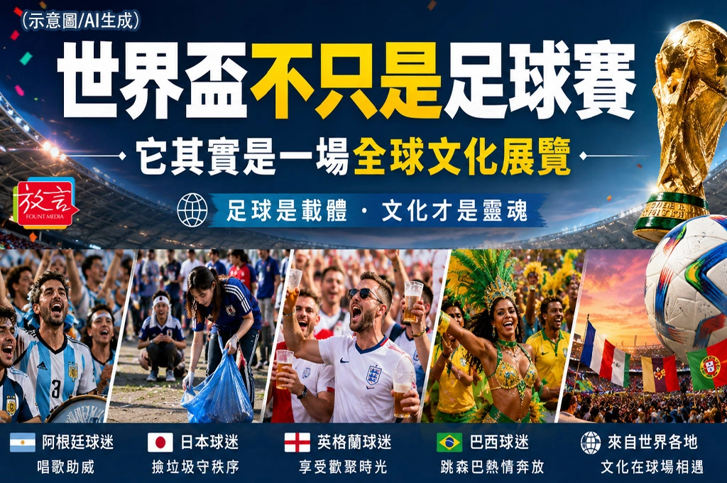 《放. 新聞／世足賽》世界盃不只是足球賽　它其實是一場全球文化展覽