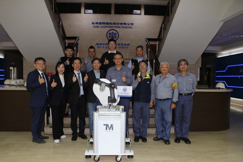 台船攜達明機器人 力推造船產業智慧製造