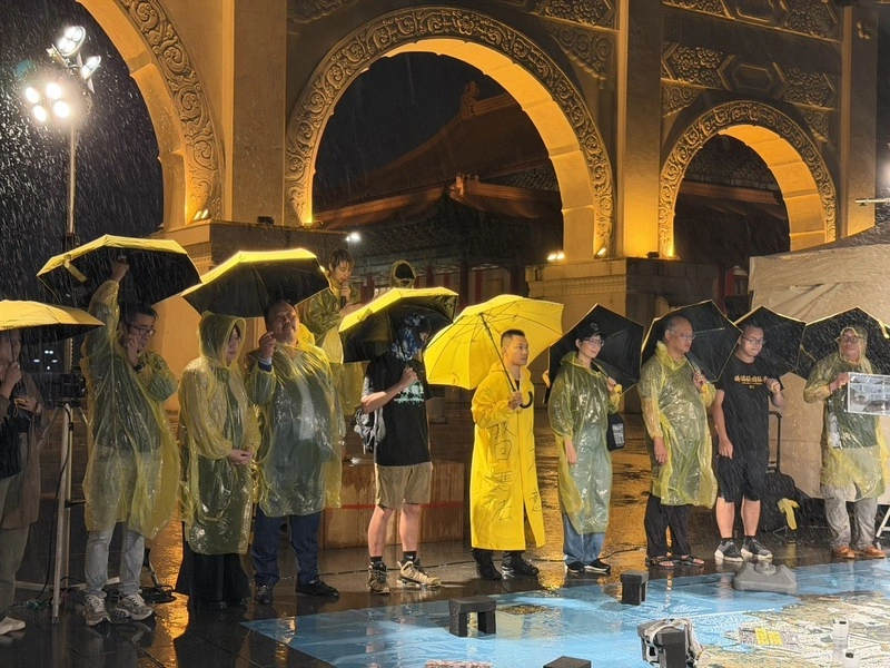 香港反送中7週年  在台港人不畏風雨舉辦紀念活動