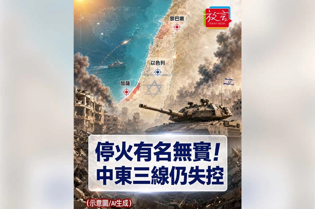 停火到處都有、戰火到處沒停！加薩、黎巴嫩、伊朗三線同時失控