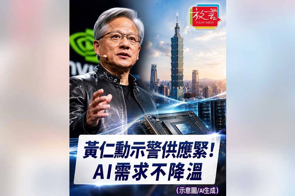 黃仁勳在亞洲示警「供應仍吃緊」！AI算力需求沒有降溫　台灣供應鏈仍站核心