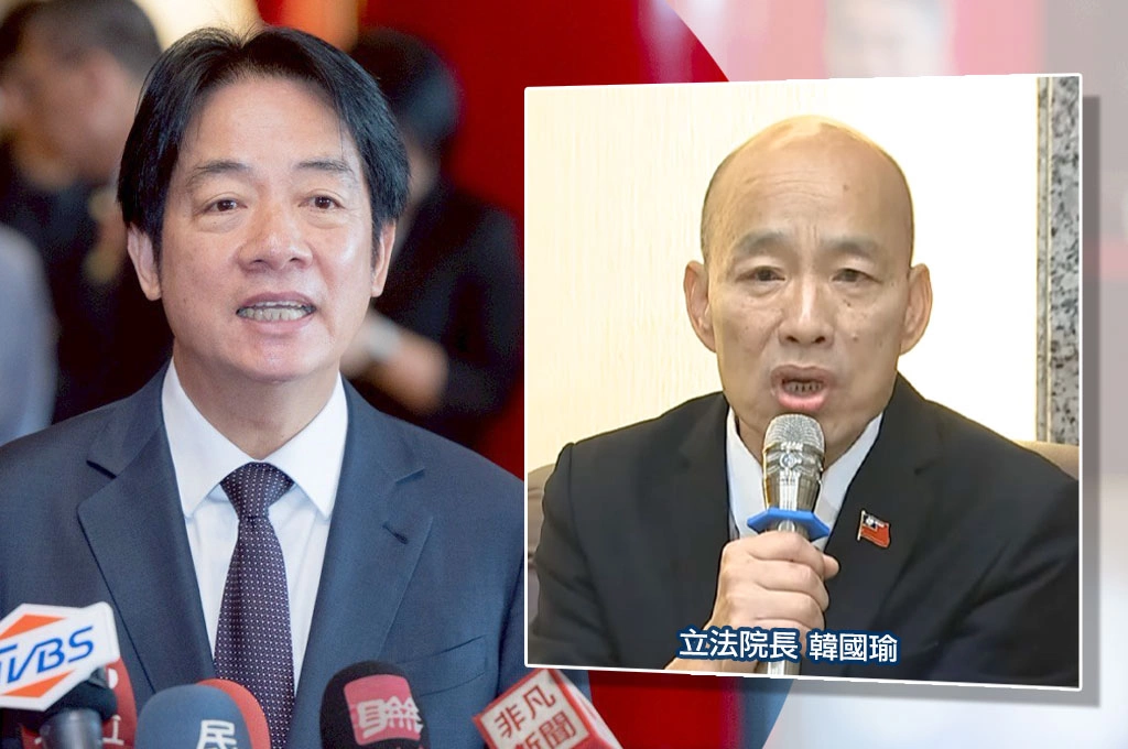 被賴清德點名「維護國會尊嚴」...韓國瑜竟反要賴清德「廢除台獨黨綱、撤回中國為境外敵對勢力」:這樣才能解決問題