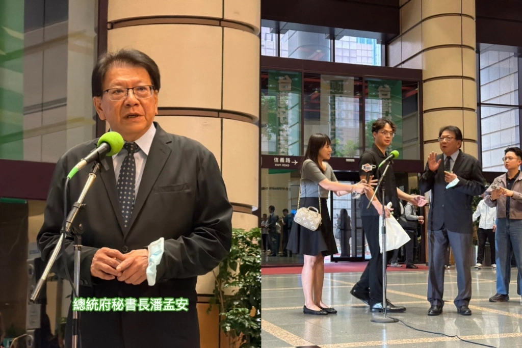 潘孟安全代會解釋上午「推記者」風波:只是順勢把手舉起來、造成不悅「很歹勢」!當事記者追問遭質疑稱「關心秘書長健康」